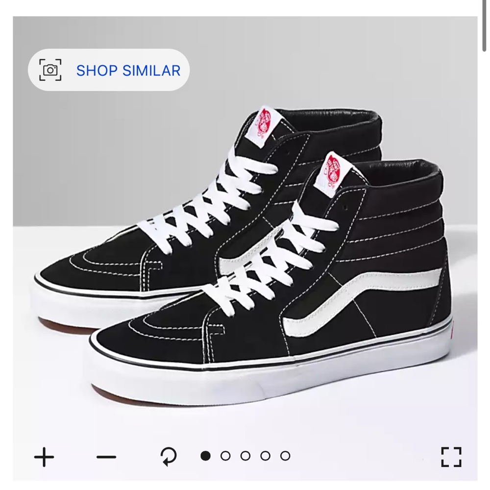 SK8-HI black vans